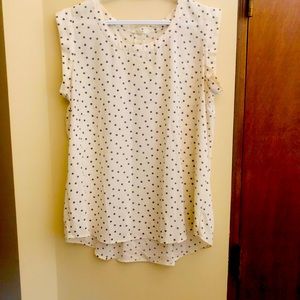 Polka dot blouse XL
